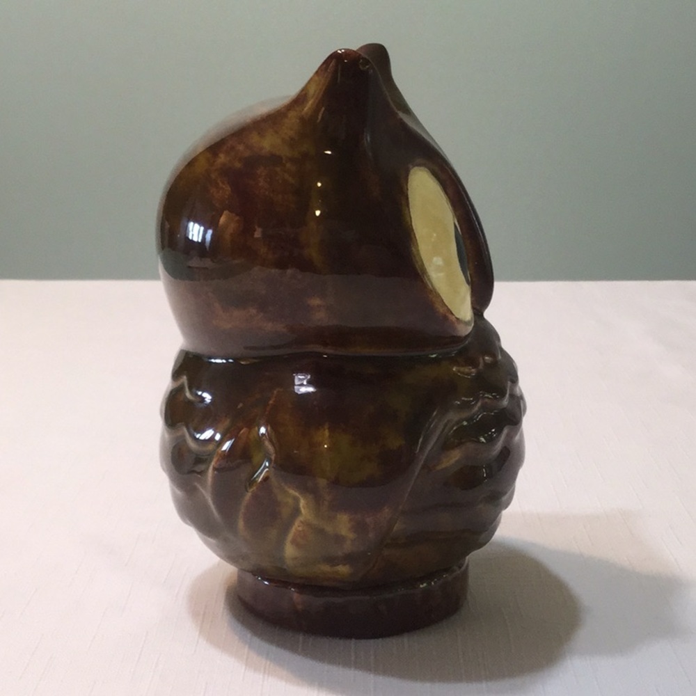 Vintage Handcrafted Ceramic Owl Bank by Starlight Workshop - Picture 4 of 7